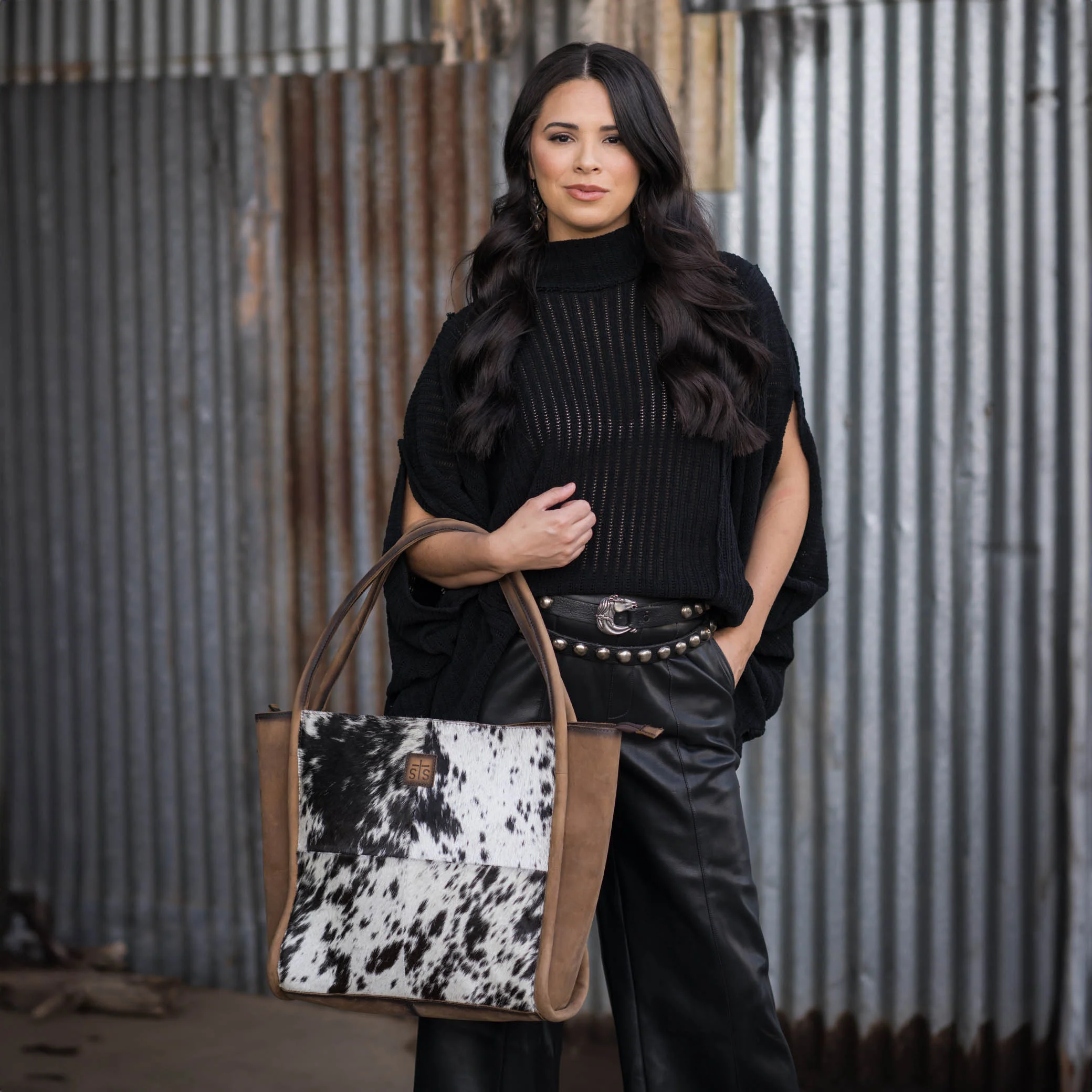 Cowhide Betty Tote - Image 5
