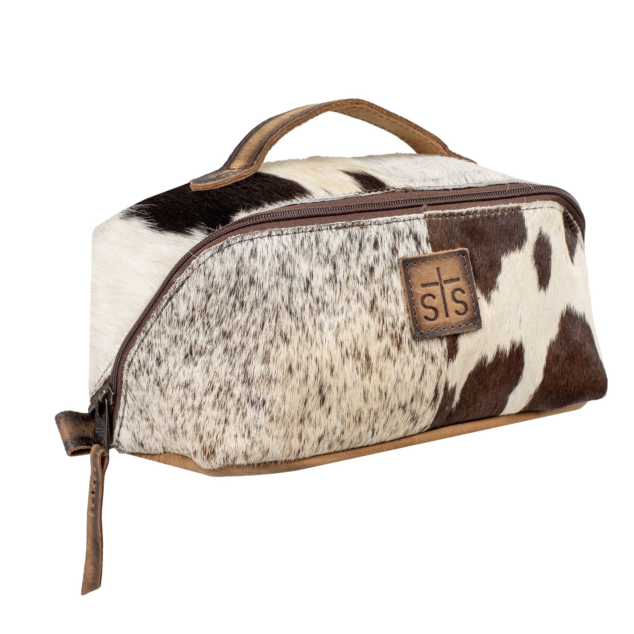 Cowhide Elise Makeup Bag - Image 3