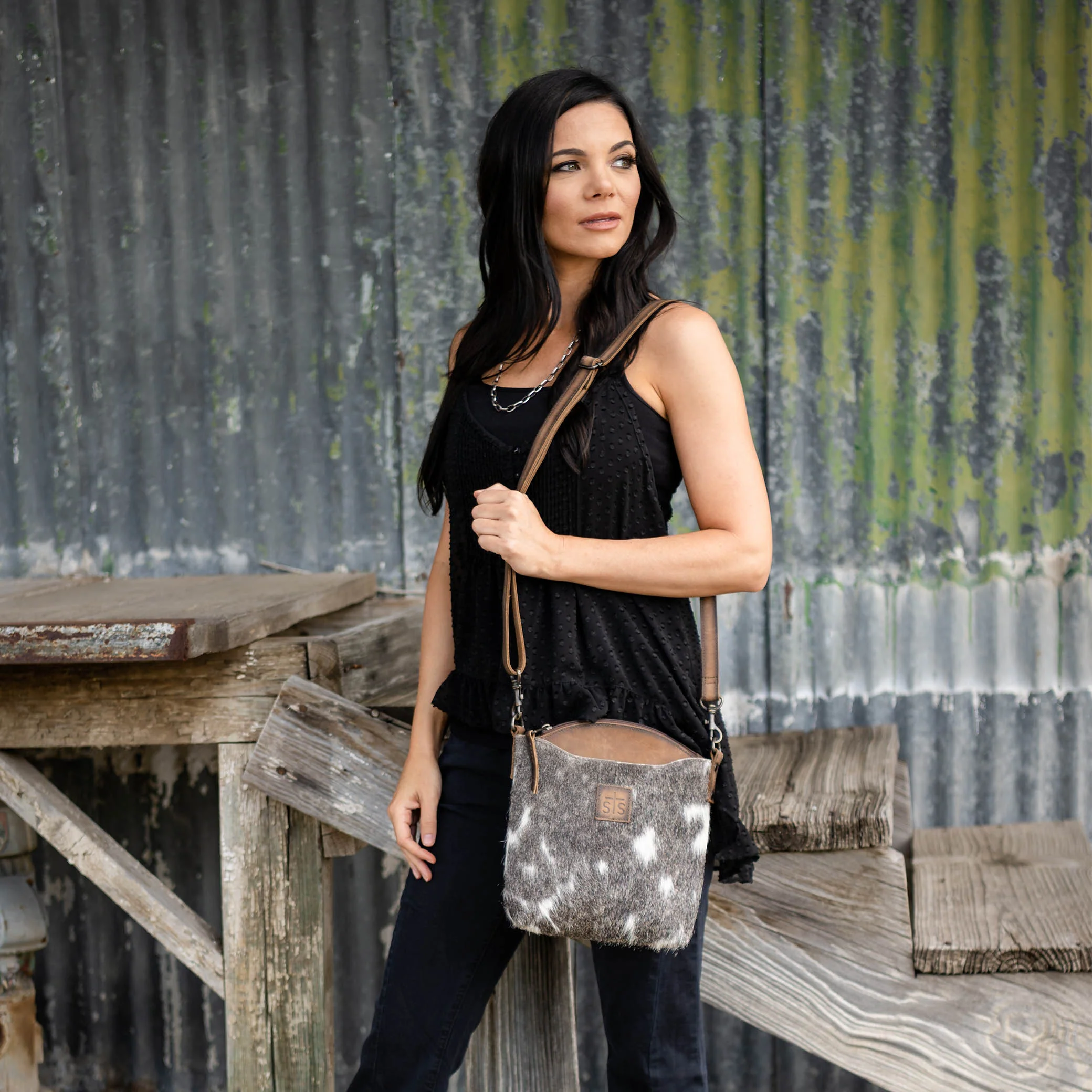 Cowhide Josie Crossbody - Image 2