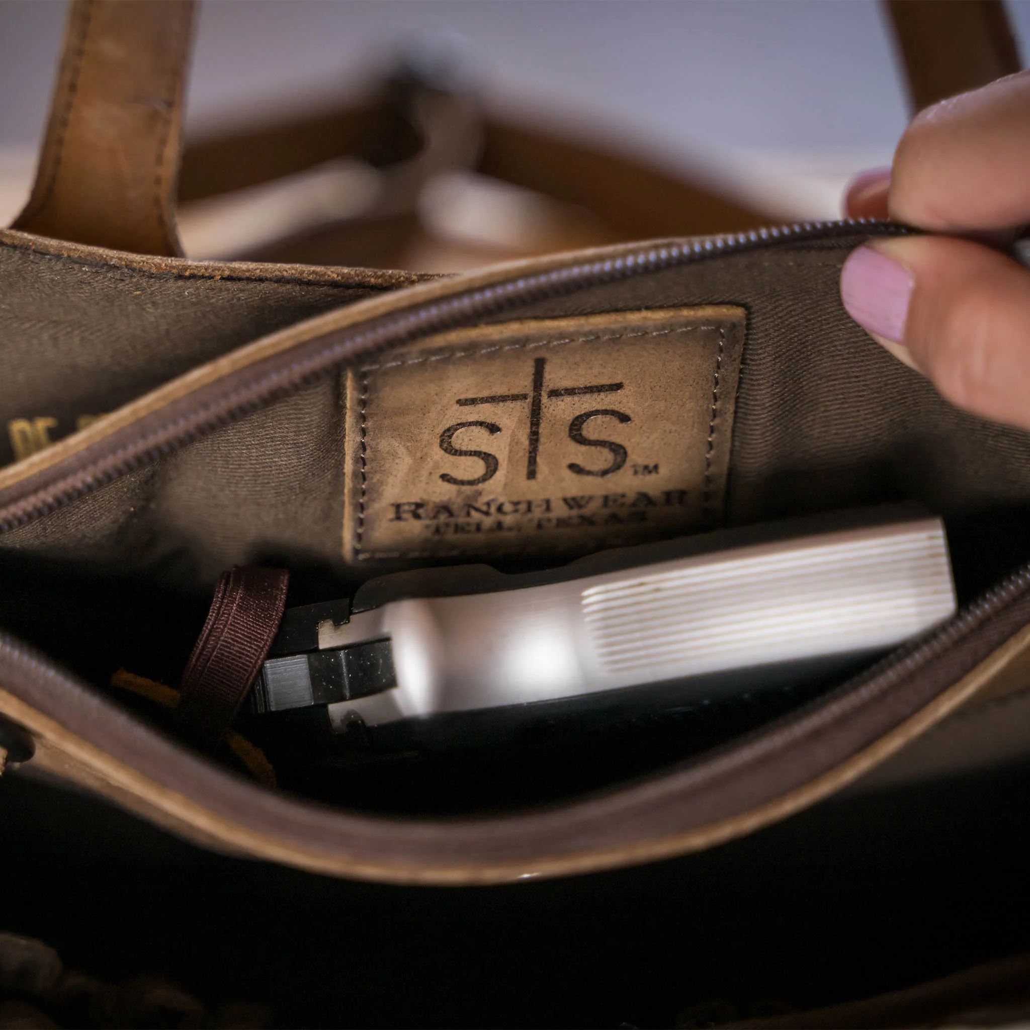 Cowhide Josie Satchel - Image 6