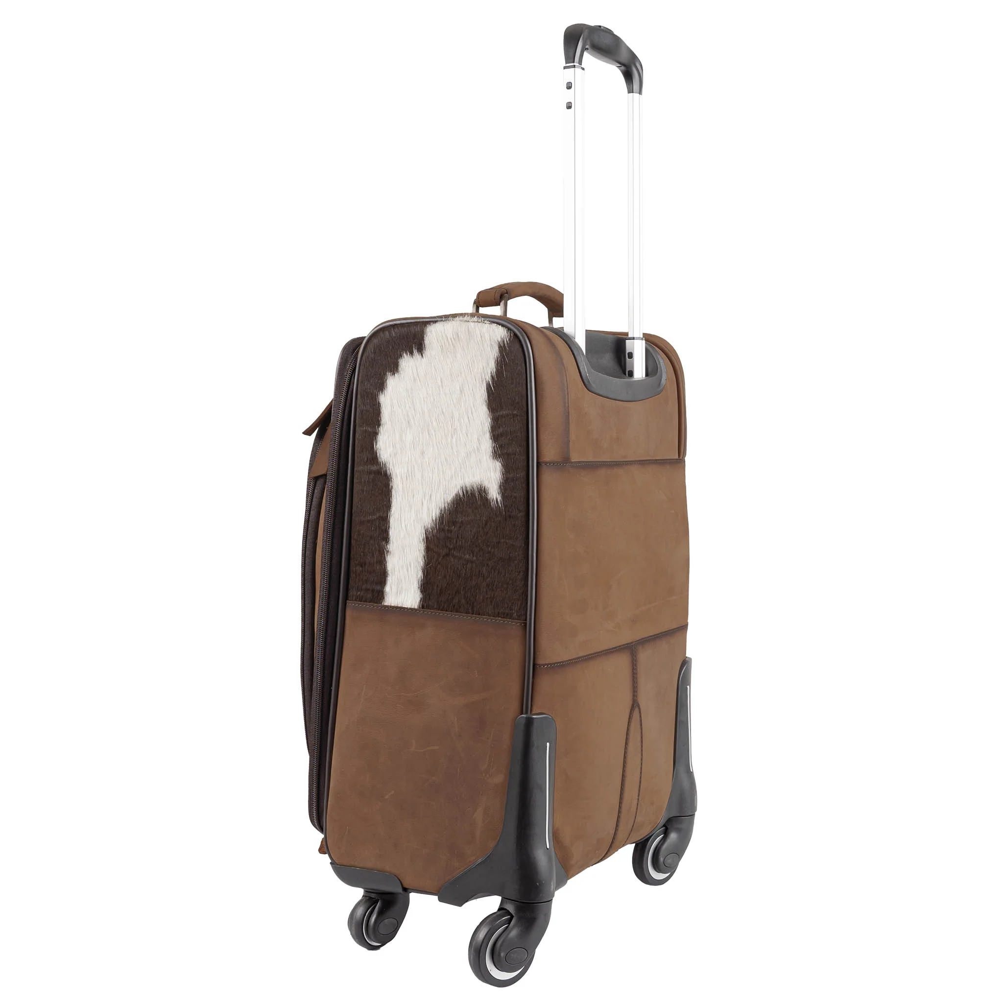 Cowhide Rolling Suitcase - Image 3