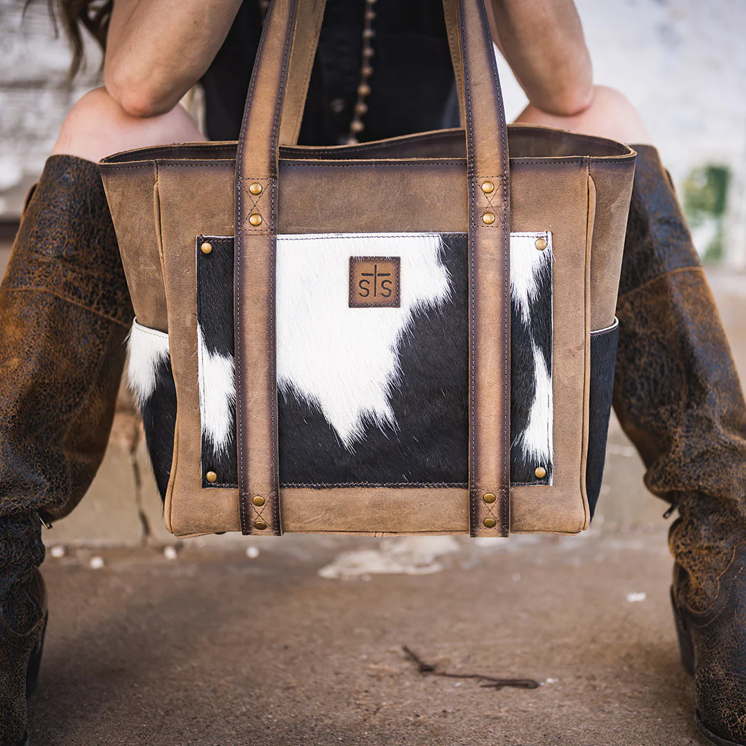 Cowhide Trinity Tote - Image 4