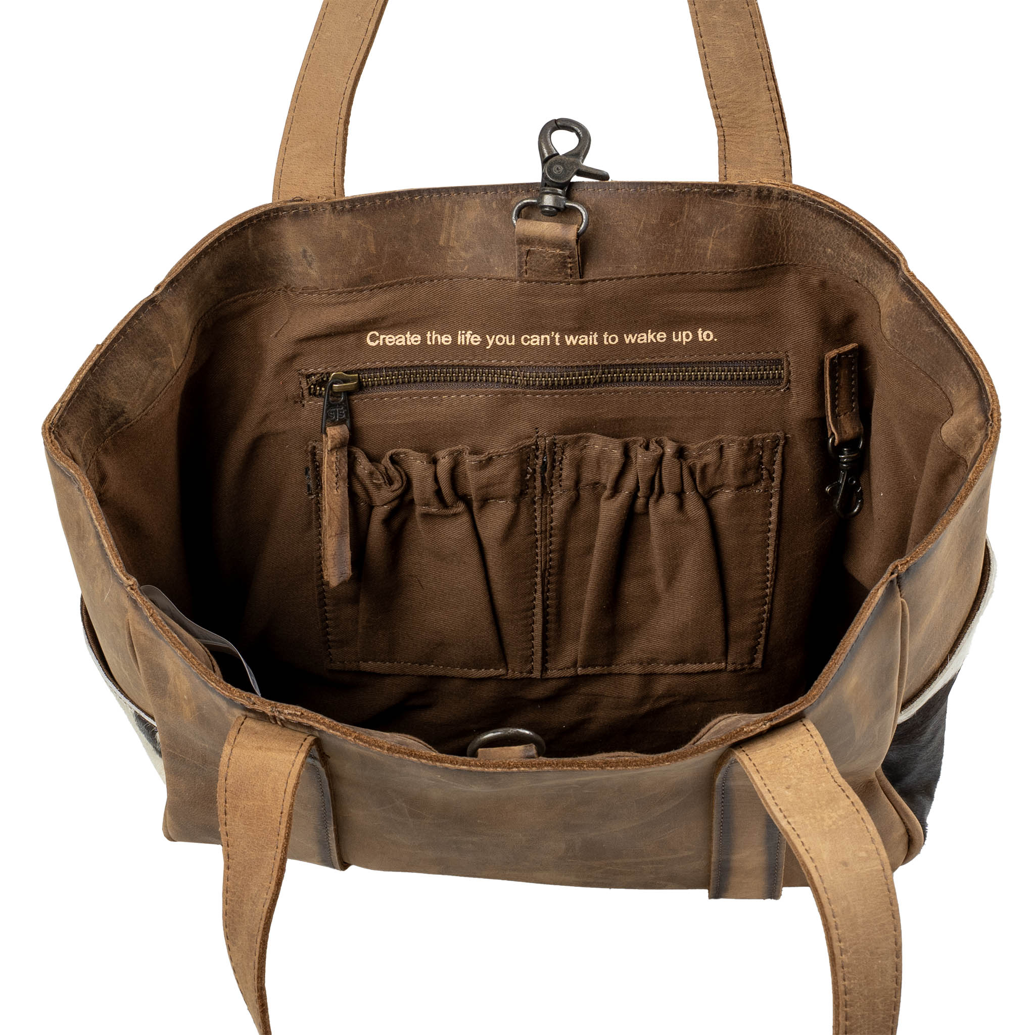 Cowhide Trinity Tote - Image 5
