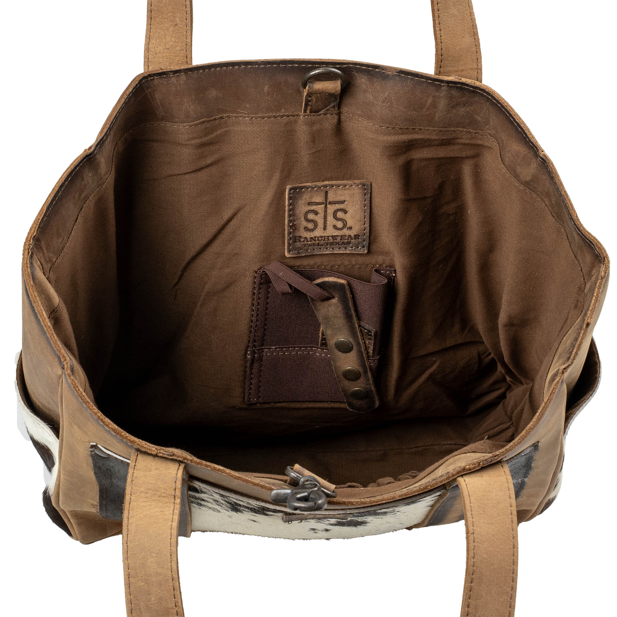 Cowhide Trinity Tote - Image 6
