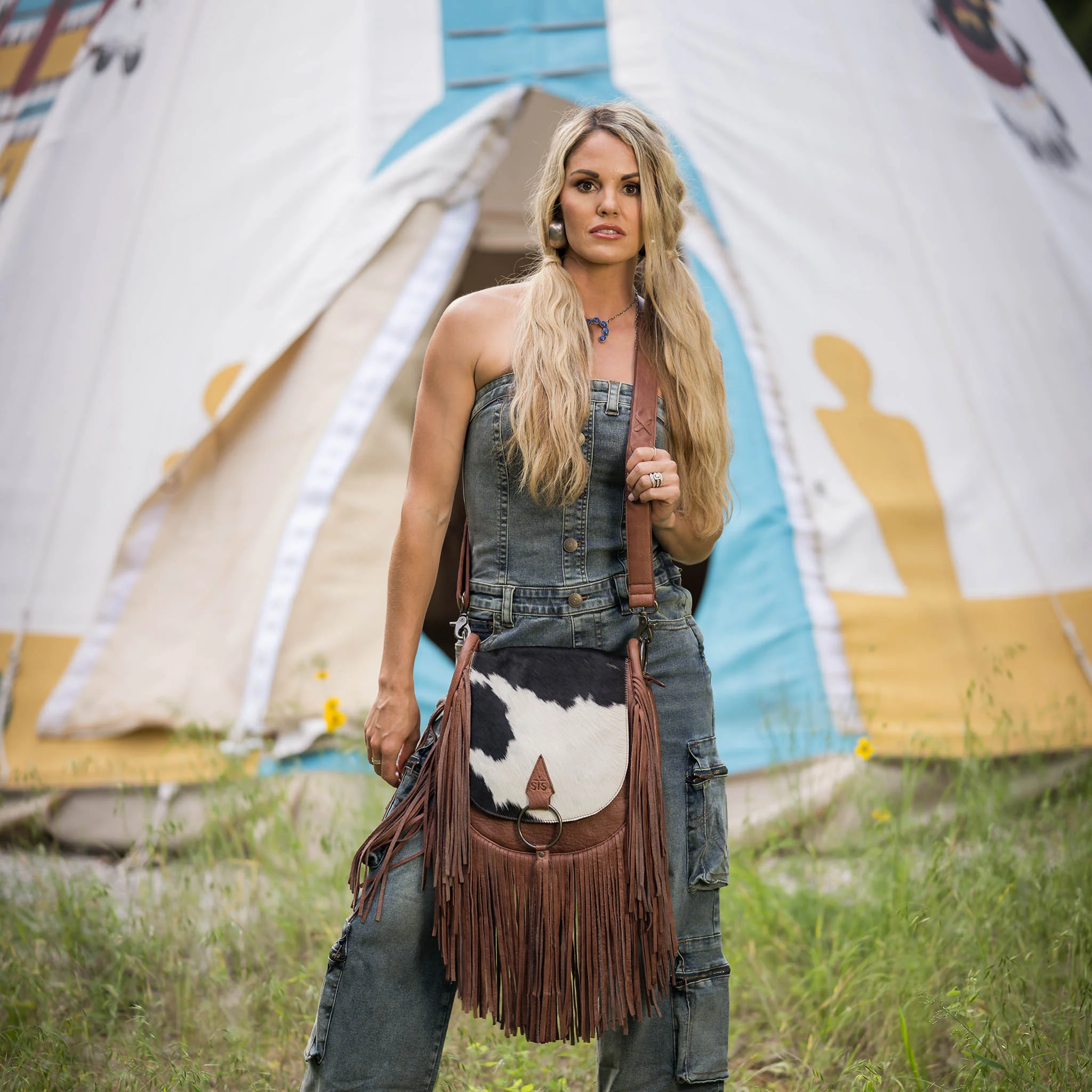 Indie Cowhide Saddle Bag - Image 2