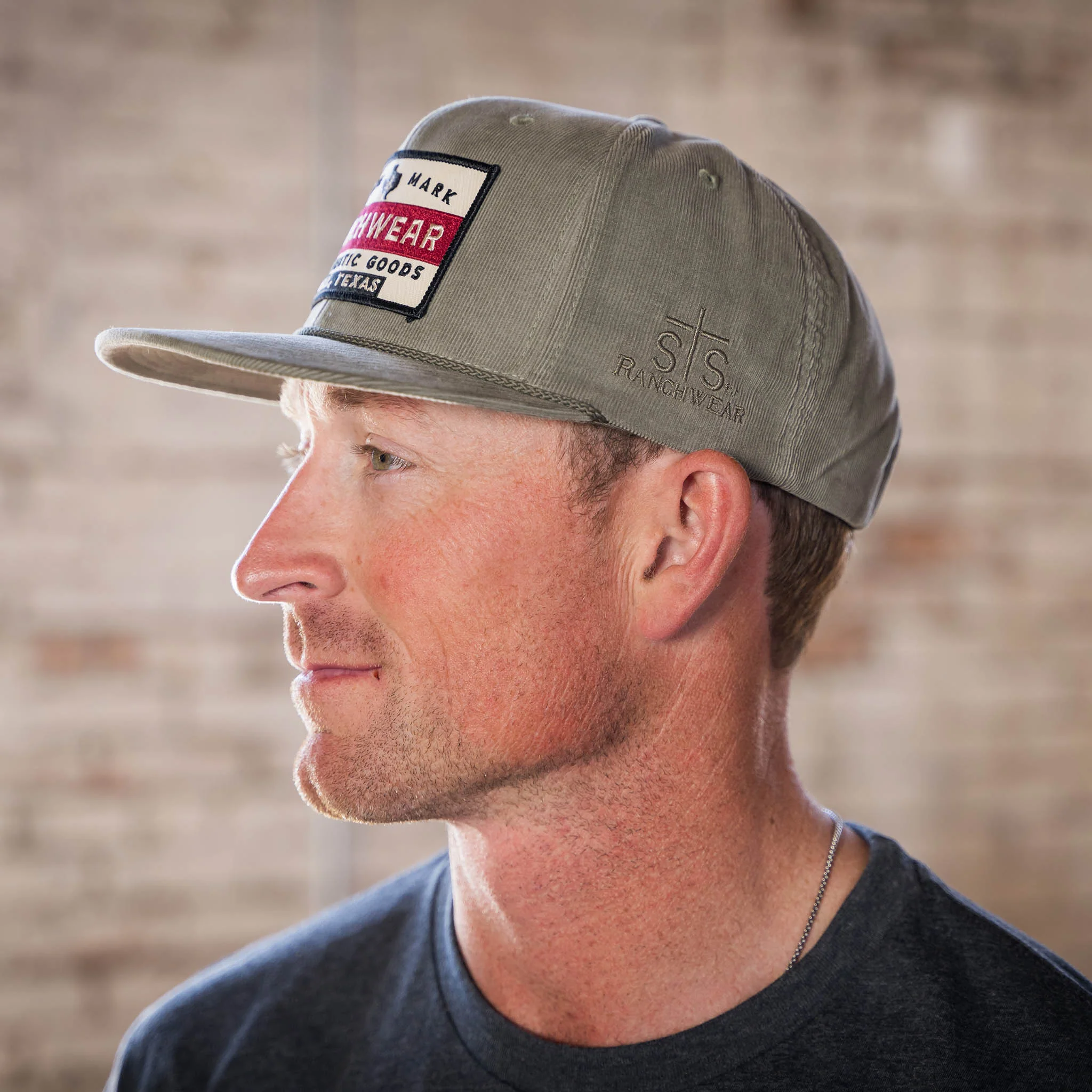 STS Flat Bill Hat - Olive - Image 3